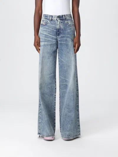 Diesel Pants  Woman Color Black In Blue