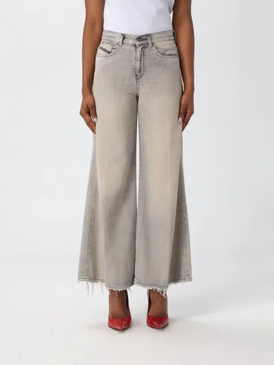 Diesel Pants  Woman Color Black In Gray