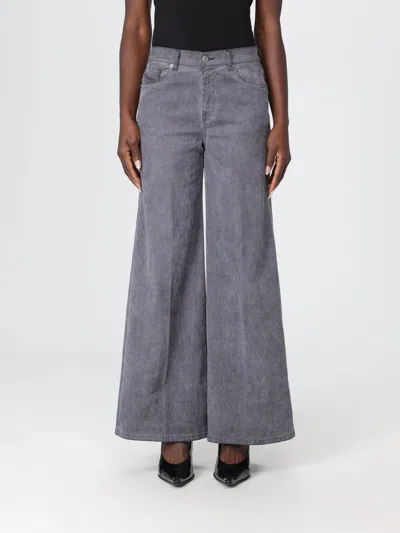 Diesel Pants  Woman Color Blue In Gray