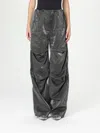 Diesel P Rodige Grey Metallic Low Rise Trousers In チャコール