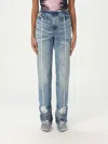 Diesel Bootcut Jeans D-ginna Blue Washed Effect In Hellblau