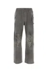 Diesel Grey Stretch Cotton Blend P-percy Joggers In Grey