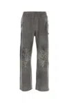 Diesel Grey Stretch Cotton Blend P-percy Joggers In Grey