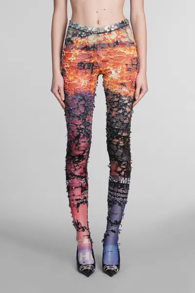Diesel Trousers In Multicolor Cotton