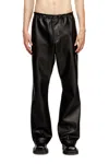 Diesel Pants In Treated Technical Fabric In Black