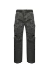 Diesel Elastic Waistband Casual Pants In Grey