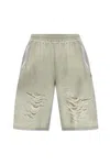 Diesel Shorts With Distressed Knees In C