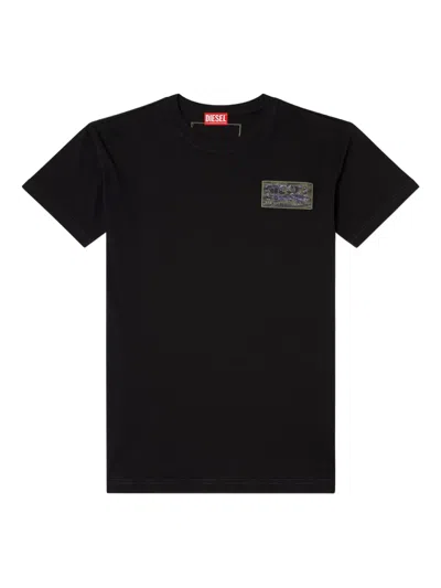 Diesel Patch-pocket T-shirt In Black