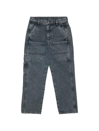 Diesel Kids' 패치 포켓 진 In Black