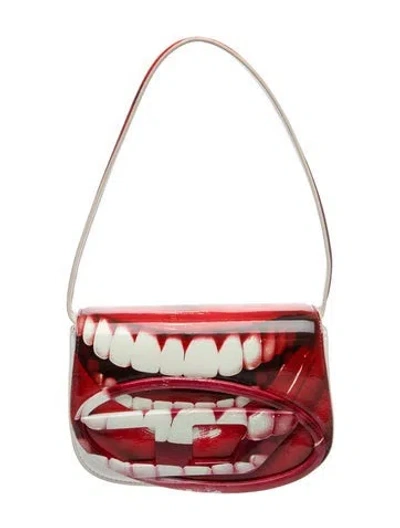Pre-owned Diesel Patent Leather Shoulder Bag In Multi
