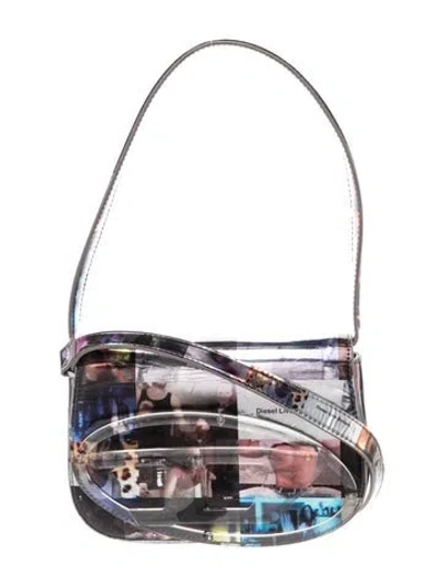 Pre-owned Diesel Patent Leather Top Handle Bag In Multicolor