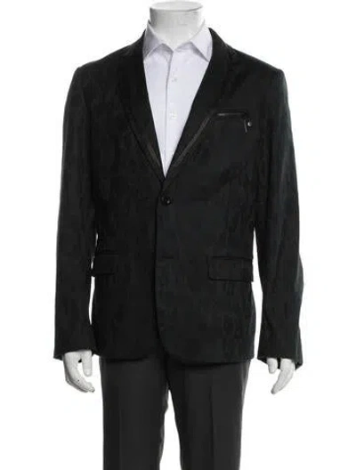 Pre-owned Diesel Patterned Blazer In Black