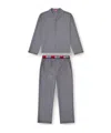 Diesel Paul Checked Pyjama Set In Gray