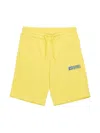 Diesel Logo-print Shorts In Yellow