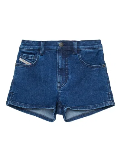 Diesel Kids' Pbboyshort-s Denim Shorts In Blue