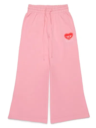 Diesel Kids' Pcuore Trousers In Pink
