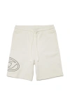 Diesel Pcurvebigoval Logo-print Cotton Shorts