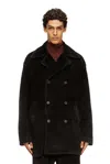 Diesel Otis Corduroy Double-breasted Coat In Brown