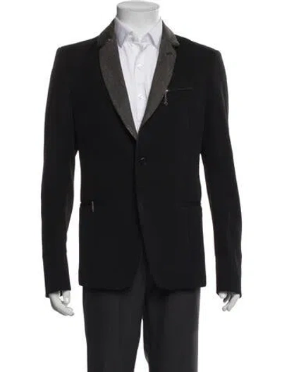 Pre-owned Diesel Peacoat In Black