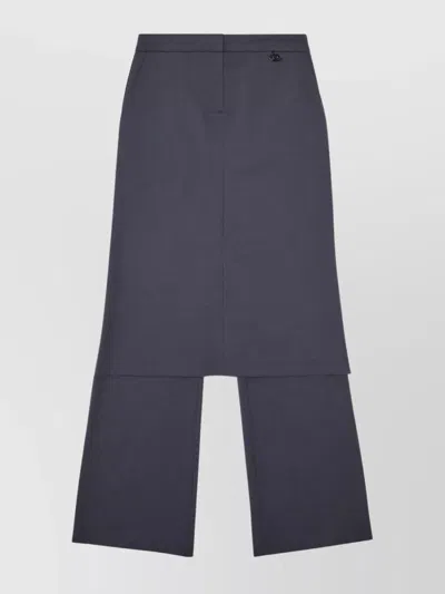 Diesel Pearl Wide Leg Trousers In Grey