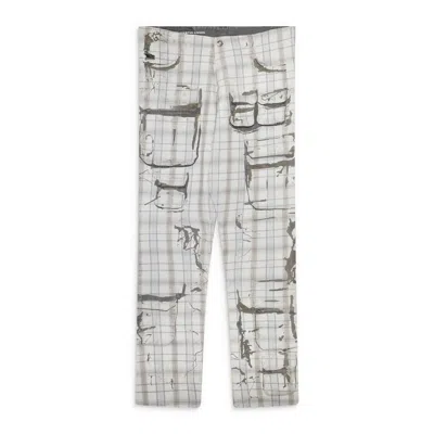 Diesel Peel Off Denim Pants White In Multi