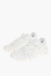 Diesel Perforated Fabric S-prototype Low-top Sneakers With Rubber D In White