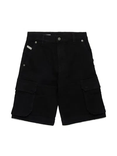 Diesel Kids' Pfish-cargo-sh-j Shorts In Black