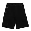 Diesel Pfish-cargo-sh-j Shorts In Black