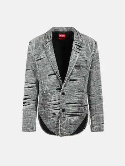 Diesel 'phonix' Grey Cotton Blend Blazer