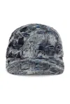 Diesel Curved Brim Distressed Baseball Cap In Multi