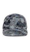 Diesel Curved Brim Distressed Baseball Cap In Multi