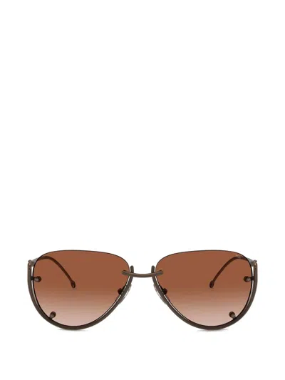 Diesel Pilot-frame Rimless Sunglasses In Gray