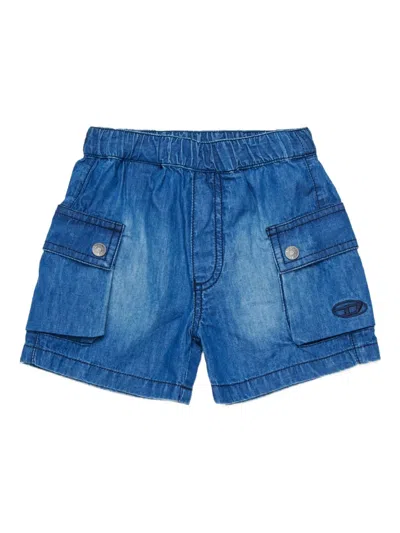 Diesel Babies' Pilydshortb Cargo Shorts In Blue
