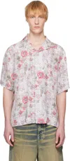 Diesel Floral Print Camp Collar Shirt In 89r