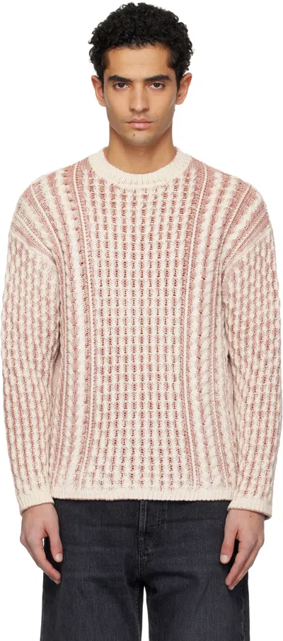 Diesel Pink & Off-white K-moise Sweater