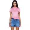 Diesel Pink Dévoré Phoenix T-shirt