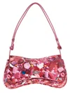 Diesel 'play'  Pink Handbag With Oval D Logo Plaque On The Front And All-over Graphic Print In Pink
