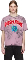 Diesel Graphic Print Raglan Shoulders T-shirt In 3dma