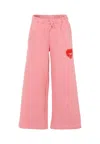 Diesel Pink Trousers For Girl With Heart In Pink