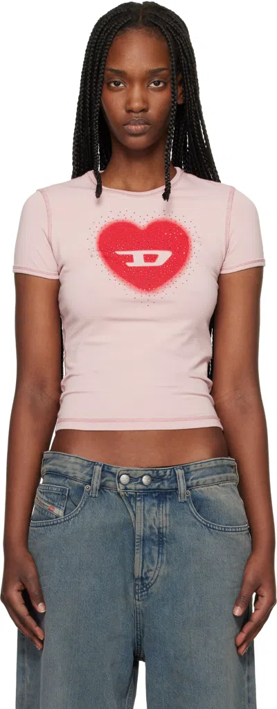 Diesel Pink T-uncuties-long-s5 T-shirt