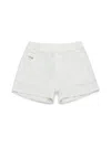 Diesel Denim Jogging Shorts In White