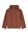 Diesel Piped Hooded Jacket In Brown