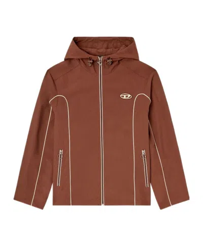 DIESEL PIPED HOODED JACKET