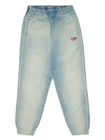 Diesel Kids' Plab Tapered Jeans In Blue