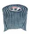 Diesel Plain Colour Top In Blue