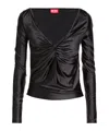 Diesel Plain Colour T-shirt In Black