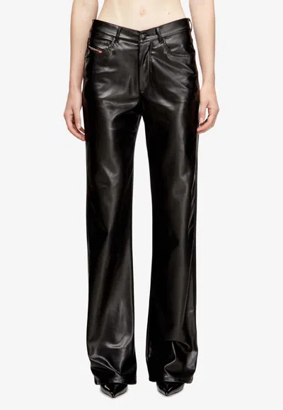 Diesel P-lain Straight-leg Pants In Black