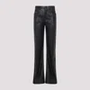 Diesel Lumys Flared Leg High Waist Trousers In Black