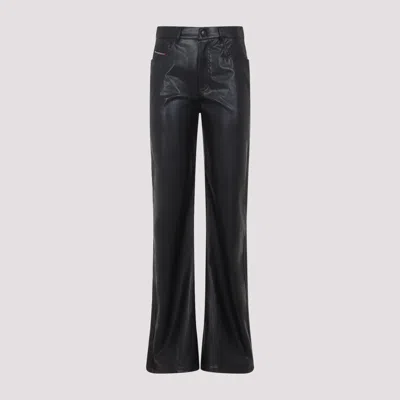 DIESEL DIESEL P-LAIN, WOMAN'S FIVE POCKET PANTS IN COATED FABRIC