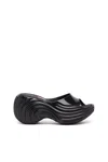 Diesel Black Melissa Edition Quantum Platform Heeled Sandals In Black